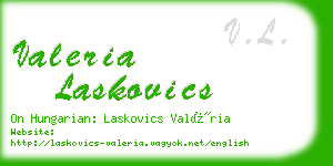 valeria laskovics business card